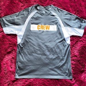 Badger Sport grey and white CREW t-shirt